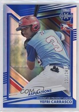 2022 Panini Elite Extra Edition Aspirations Blue 131/349 Yefri Carrasco #197 8d2