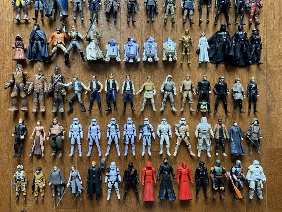 Lote de 99 figuras de acción Kenner / Hasbro Star Wars + Land Speeder! Foto 4 de 4