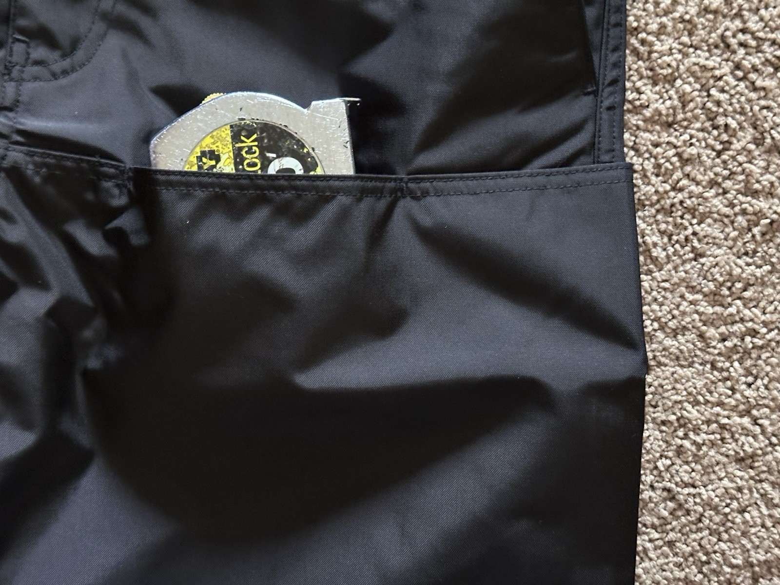 Size 30 - Yeezy Gap Balenciaga Cordura Nylon Cargo Pants Black New thumbnail 2