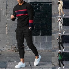 Comfortable Mens Tracksuits 2 Piece Athletic Sweat Suit for Casual Activities