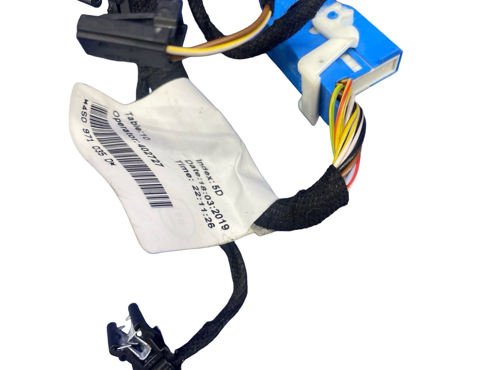 2018-2023 AUDI R8 FRONT LEFT DOOR WIRE CABLE WIRING HARNESS 4S0971035D OEM