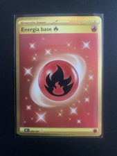 Carta Pokemon Energia Fuoco Gold 230/197  Ita Italiano Ossidiana Infuocata