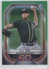 2021 Bowman Scouts Top 100 Green Refractor 17/99 AJ Puk #BTP-60 qc6