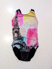 EXCLUSIVE PARIS FRANCE GK Elite Olympic AXS Extra Small Gymnastics Dance Leotard