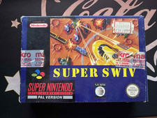 BOXED SUPER SWIV SUPER NINTENDO SNES GAME WITH MANUAL