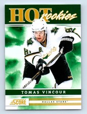 2011-12 Score Hot Rookies Tomas Vincour Rookie Dallas Stars #509