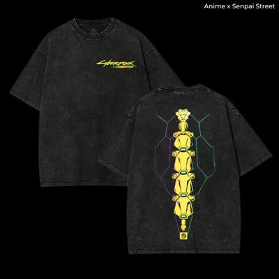 Edgerunner Sandevistan Cyberpunk Unisex  Lightweight Cotton Fabric