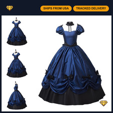 Gothic Victorian Rococo Dress - Civil War Southern Belle Tea Party Ball Gown