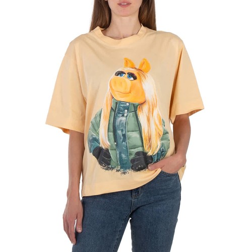 Moncler The Muppets Motif Cotton T-Shirt, Size Large