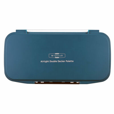 MIJELLO Airtight Double Decker Palette Watercolor Paint Palette 40 Well MWP-1640