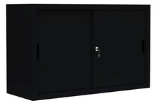 Schiebetürenschrank Aktenschrank Sideboard aus Stahl 75x120x45cm 4 Farben