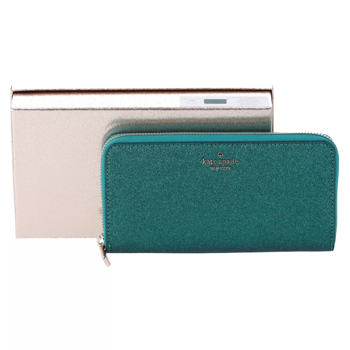 Kate Spade Shimmy Tinsel Glitter Boxed Large Continental Wallet