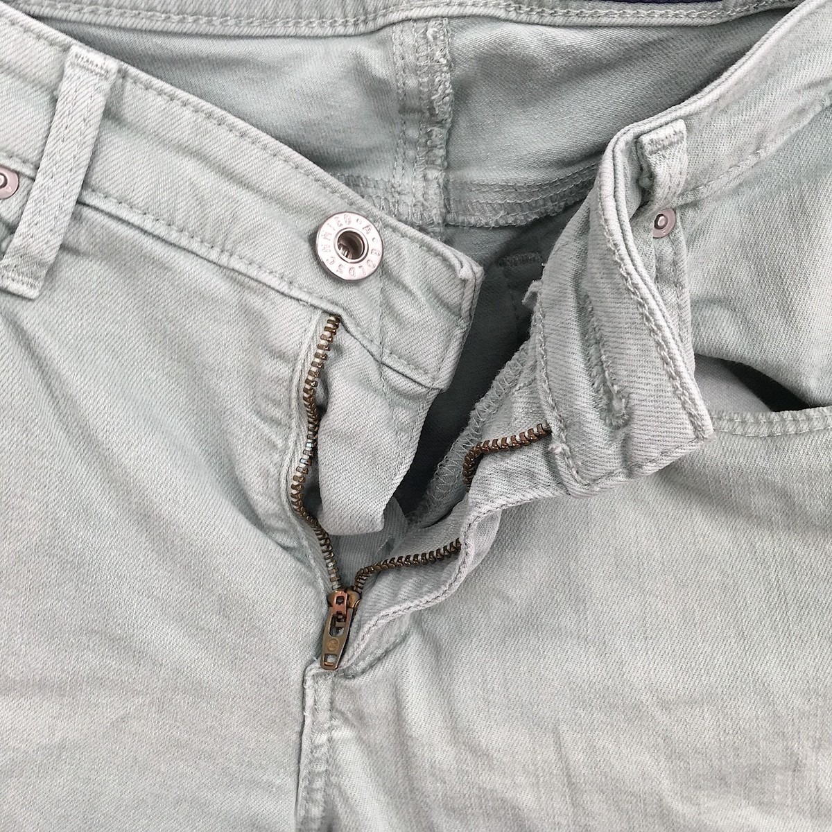 Jean AG Adriano Goldschmied Vert Forêt Taille 26 - Coupe Skinny, Tencel/coton