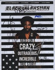 BLACKKKLANSMAN Cast x7 Authentic Hand-Signed 