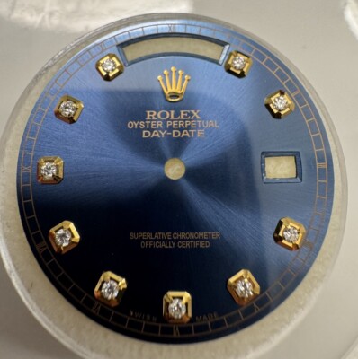 Rolex Quickset President Custom Blue Diamond Dial For 18038 18238 118238 118208