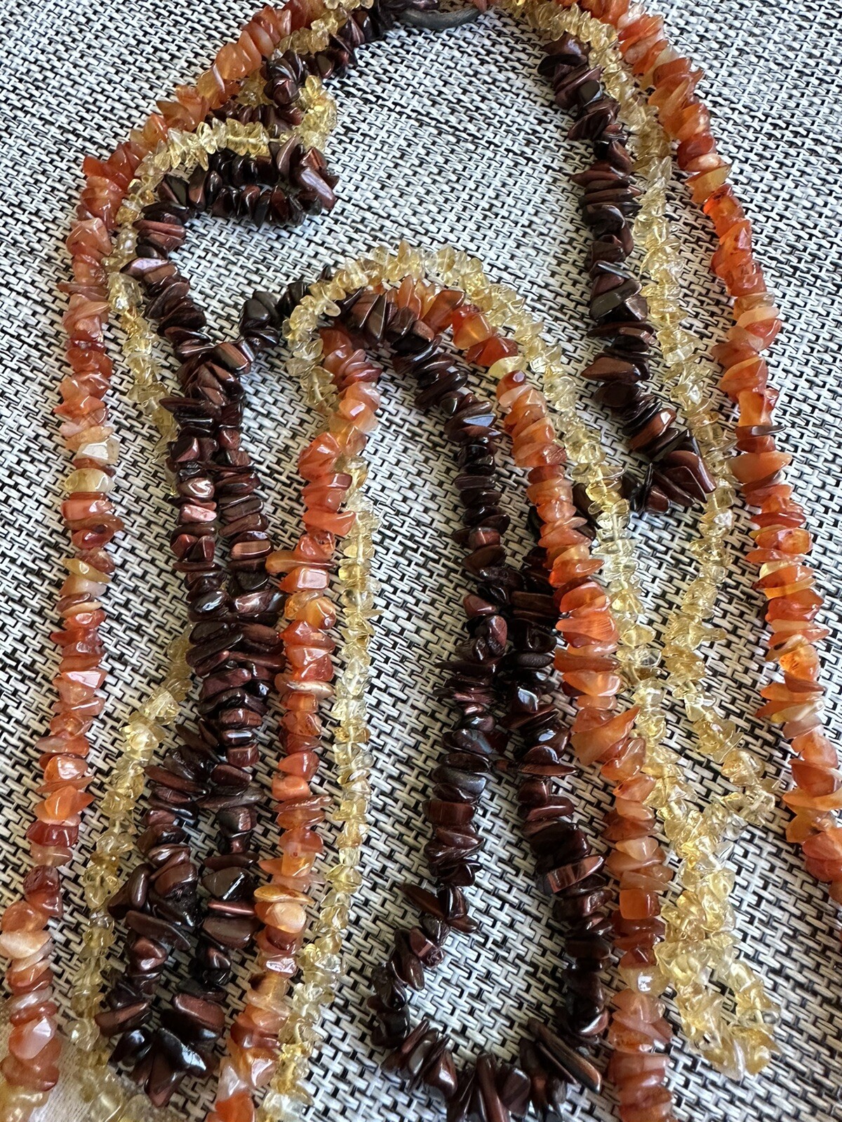 three  Strand GemStone necklace - image 3