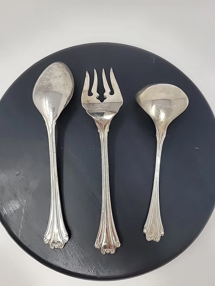 F.B. Набор сервировочных столовых приборов Rogers AMERICAN CHIPPENDALE из серебра 3 шт. - Изображение 2 из 4