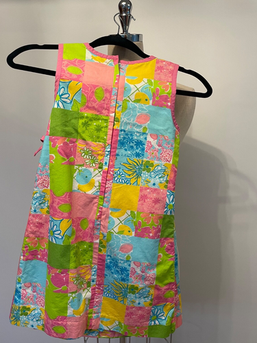 Lilly Pulitzer- Girls Wrap Dress W/ Pocket- "Patchwork", Size 8 Girls- EUC - Picture 6 of 7