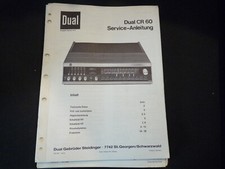 Original Service Manual Schaltplan Dual CR 60