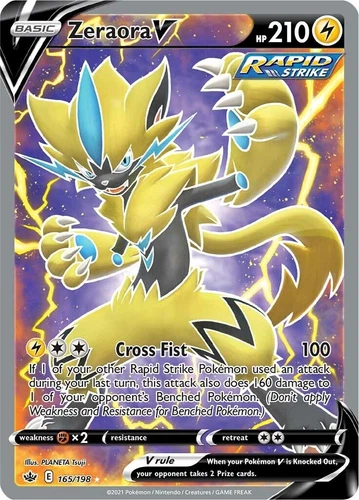 Zeraora V 165/198 Swsh06: Sword & Shield - Chilling Reign