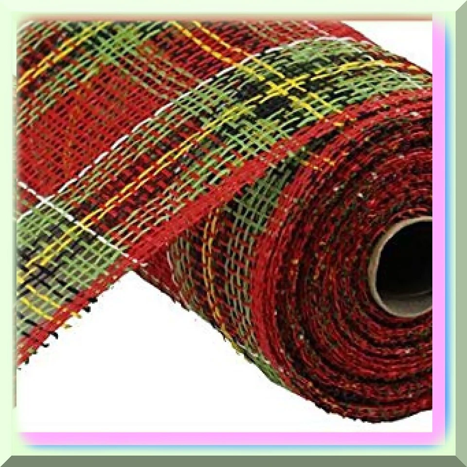 "Malla decorativa a cuadros de poliarpillera Colorida Creations - 10" x 10 Foto 3 de 3