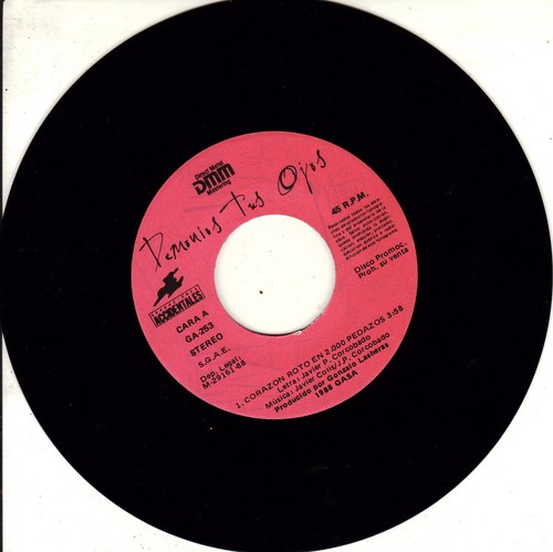 7" promo DEMONIOS TUS OJOS corazon roto en 2000 pedazos 45 SPAIN 1988 CORCOBADO - Bild 3 von 3