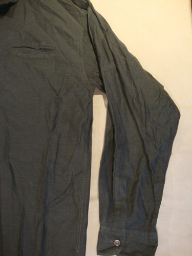 Camicia elegante uomo Metropolitan View tinta unita grigio verdastro L grande 100% cotone classe - Foto 2 di 11