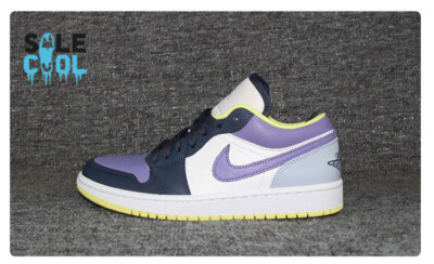 Nike Air Jordan 1 AJ1 Low SE Mismatched Purple Magenta Women's