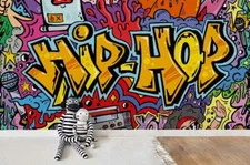 3D Hip Hop Graffiti Wallpaper Wall Mural Removable Self-adhesive Sticker 69