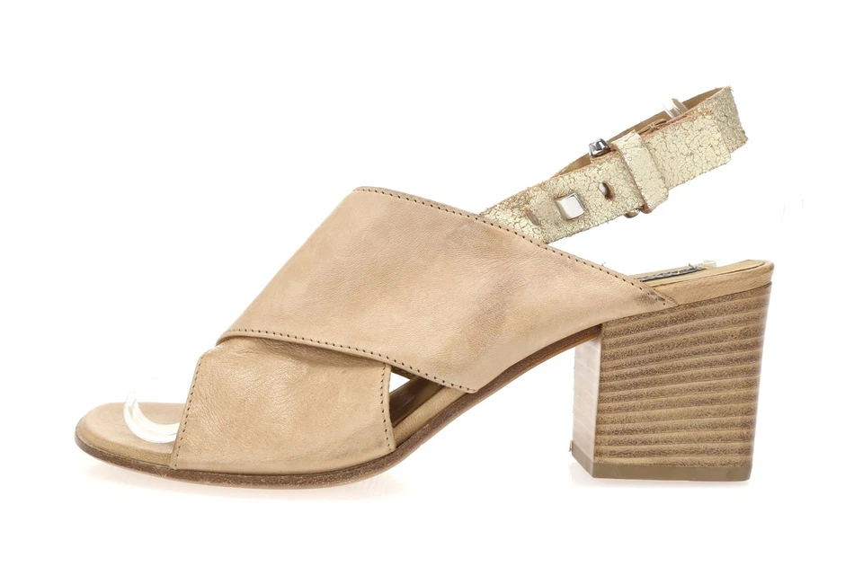 Womens ALBERTO FERMANI 160469 Camel Leather Slingback Sandals sz. 38 - Image 3 of 4