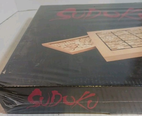 Wooden Sudoku Board Game Wood Expressions Numbers Logic New Sealed. 49-9412 - Picture 5 of 5