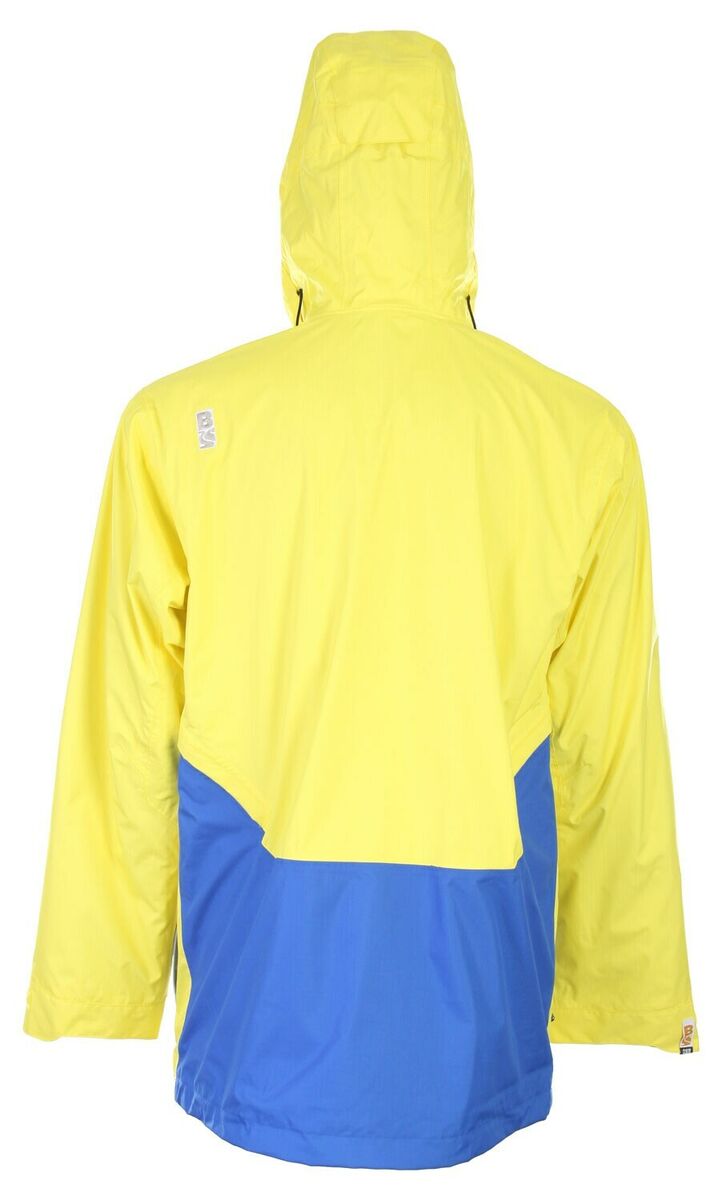 BONFIRE BLUR MEN'S MEDIUM LONG YELLOW/BLUE/GRAY WINTER SKI