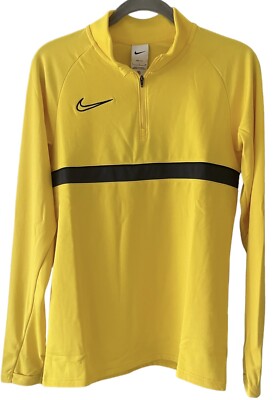 NIKE Academy 21 MENS SMALL $50 Long Sleeve Pullover Drill Top Football Soccer