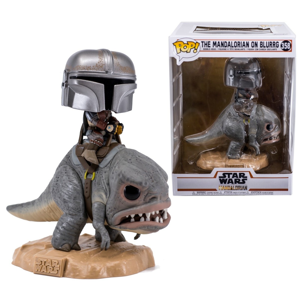 Star Wars The Mandalorian On Blurrg Funko Pop #358 Bobble