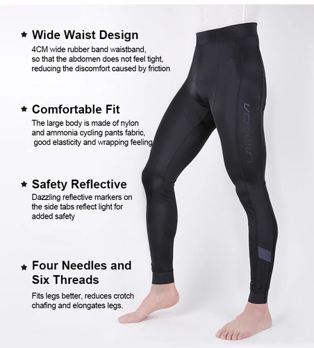 Cycling Pants Long Pants Cool Breathable Cycling Fast Drying Ride Tight Pants - Picture 10 of 23