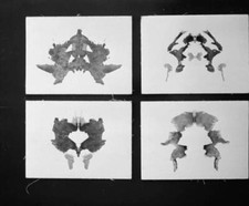 Rorschach test 1950 Historic Switzerland Old Photo