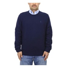 Polo Ralph Lauren Long Sleeve Crewneck Washable Cashmere Sweater - Navy -