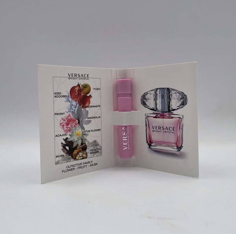 Muestras de perfume Versace de 5 piezas - Cristal brillante, absoluto, diamante amarillo, azul Dylan Foto 3 de 4