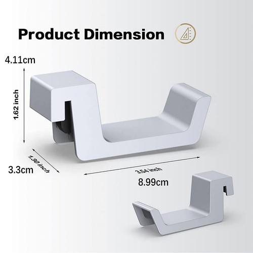 Headphone Holder Hanger Mount Stand Hook For Playstation 5 PS5 Gaming Headset S - Picture 20 of 22