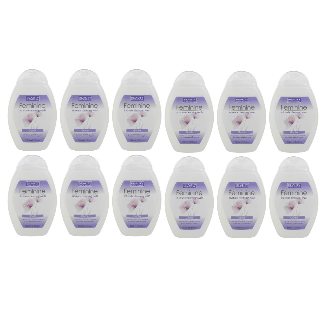 Beauty Formulas Feminine Intimate Wash Gentle pH Balanced 250ml - Pack Of 12