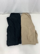 Lot of 2 Boys Old Navy Khaki Straight Slim Pants - Size 14 Khaki Tan Black