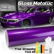 Gloss Metallic Magenta Purple Candy Decal Car Vinyl Wrap Sticker Sheet Sparkle
