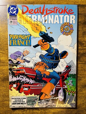 DEATHSTROKE, THE TERMINATOR 28 MIKE ZECK COVER DC COMICS 1993