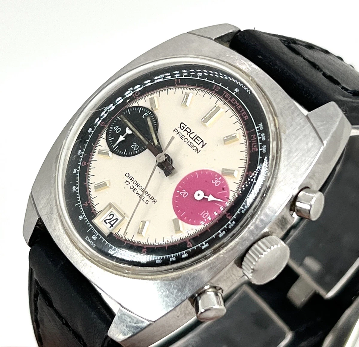 1970 s GRUEN Precision Chronograph Ref. 770CA