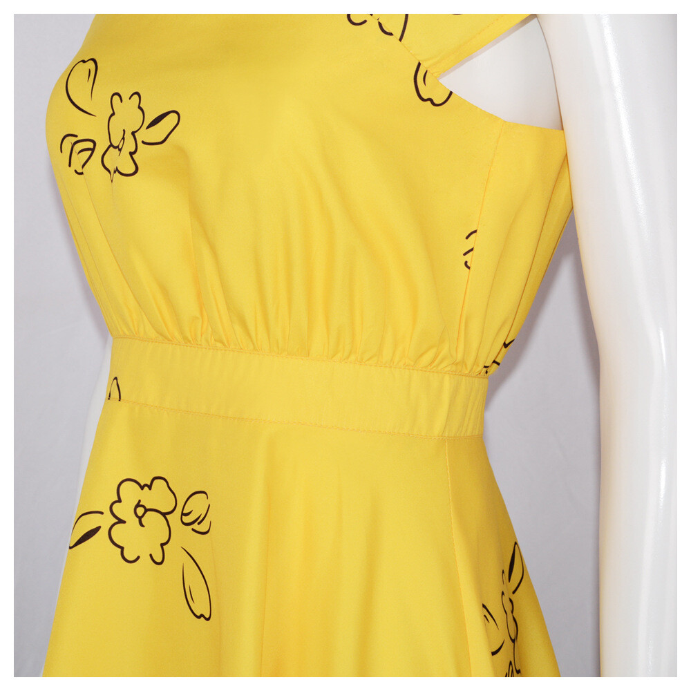 Movie La La Land Mia Cosplay Costume WomensHalloween Party Yellow Dress |  eBay