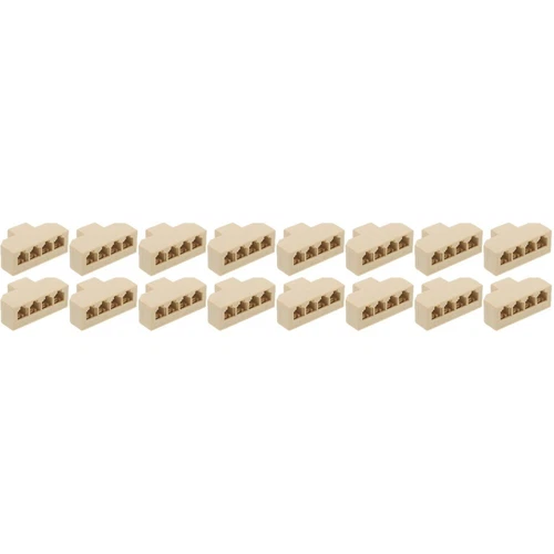  4 Count Telephone Cable Seperater Four-way Splitter Cord Converter
