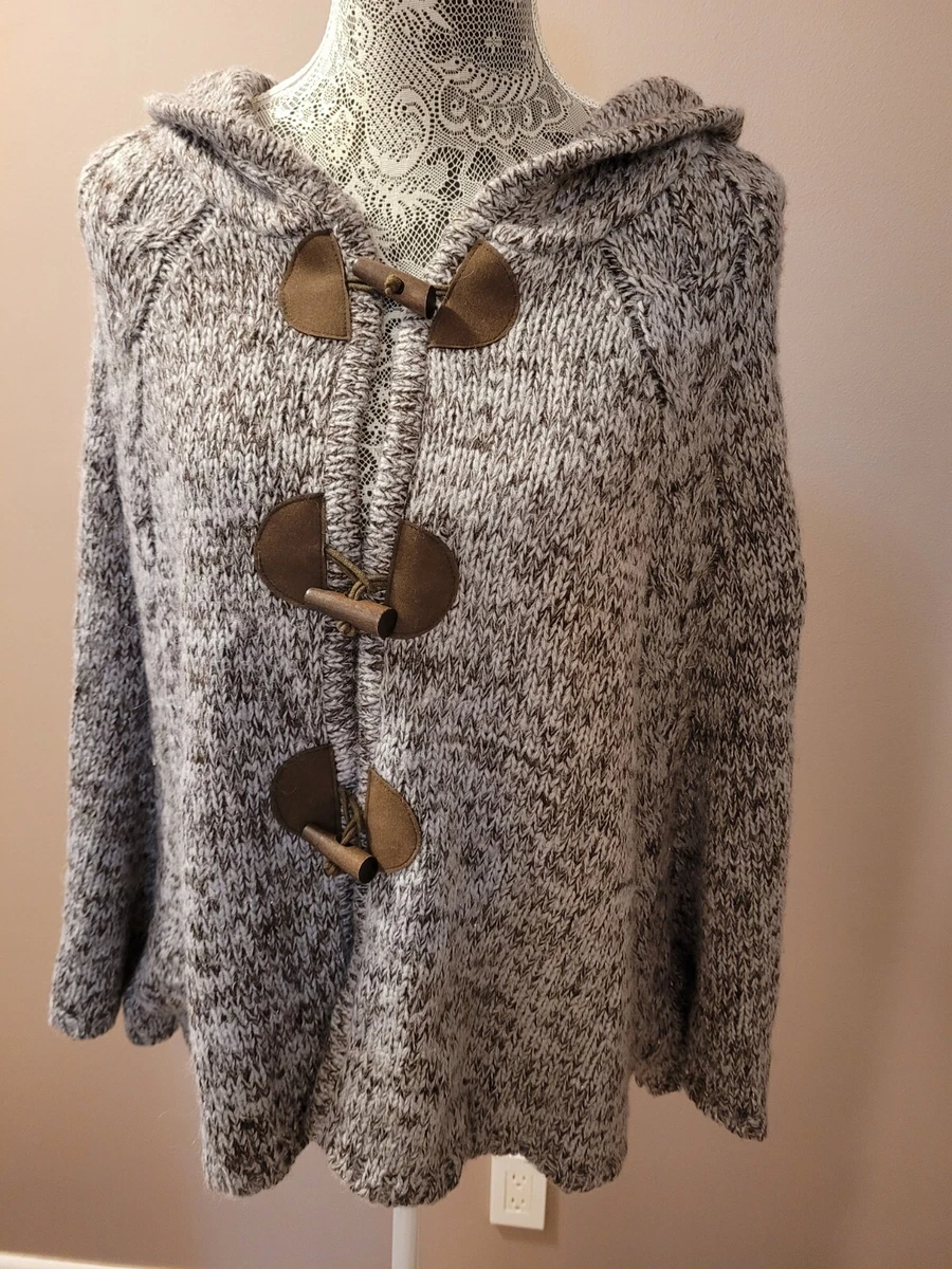 Bcbg poncho best sale sweater