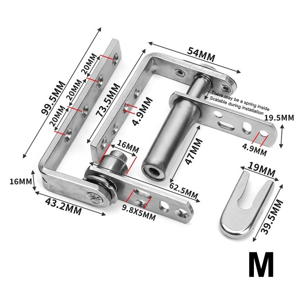 Self Returning Swinging Hinges for Cafe Bar Stainless Steel