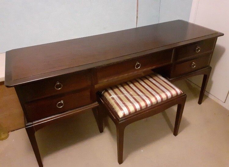 Stag Dressing Table With Stool eBay