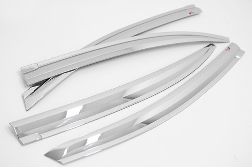 Chrome Weather Shield 4pcs for 2012 ~ 2015 Honda Civic 9TH Gen 4dr Sedan - Bild 2 von 12